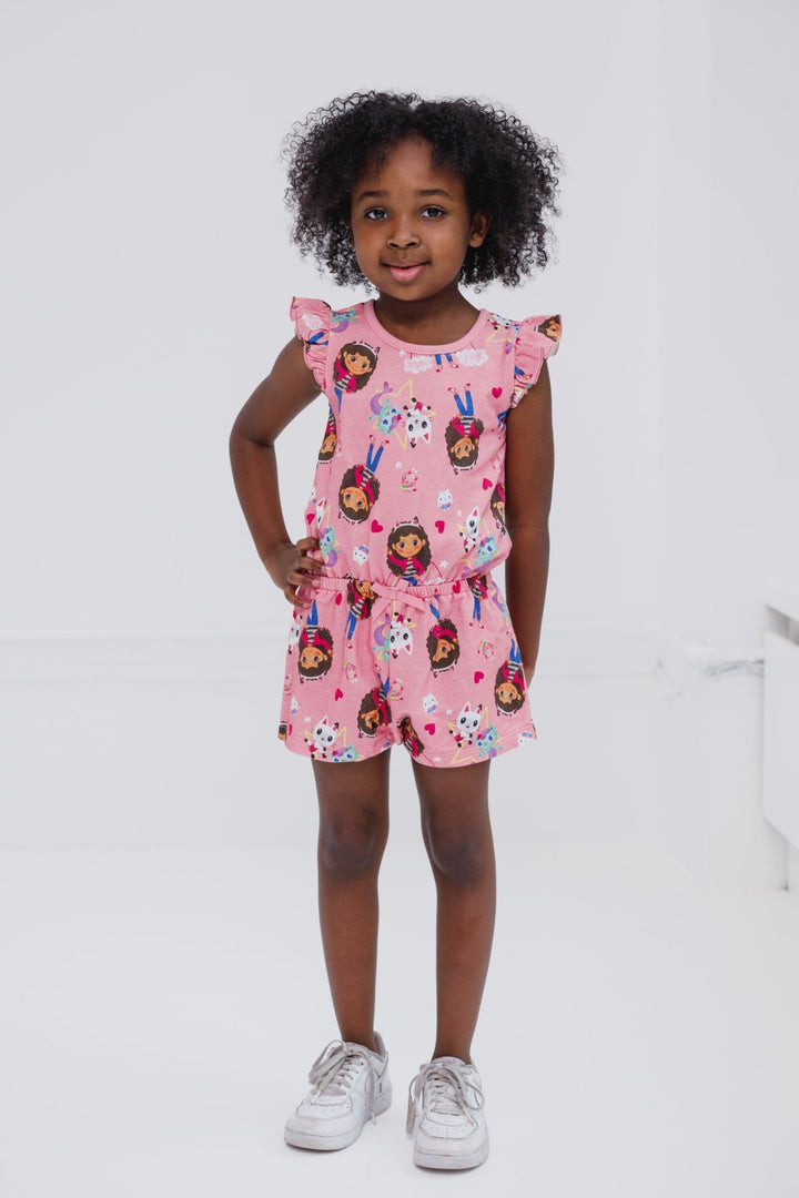 Dreamworks Gabby's Dollhouse French Terry Sleeveless Romper - imagikids