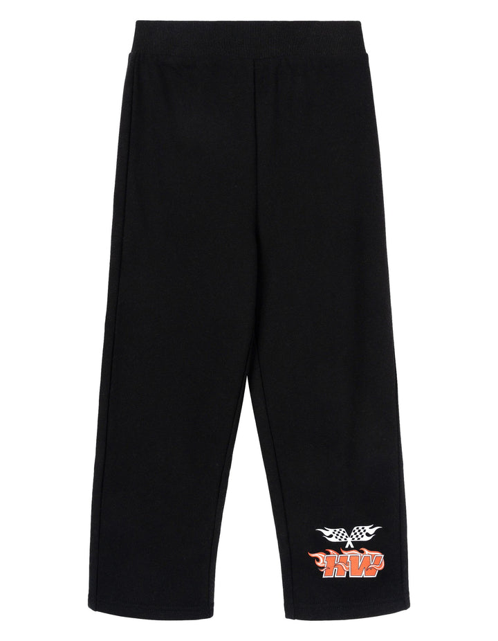 Hot Wheels Boys' Fleece 2-Piece Sweatshirt and Pants Set Blue Black