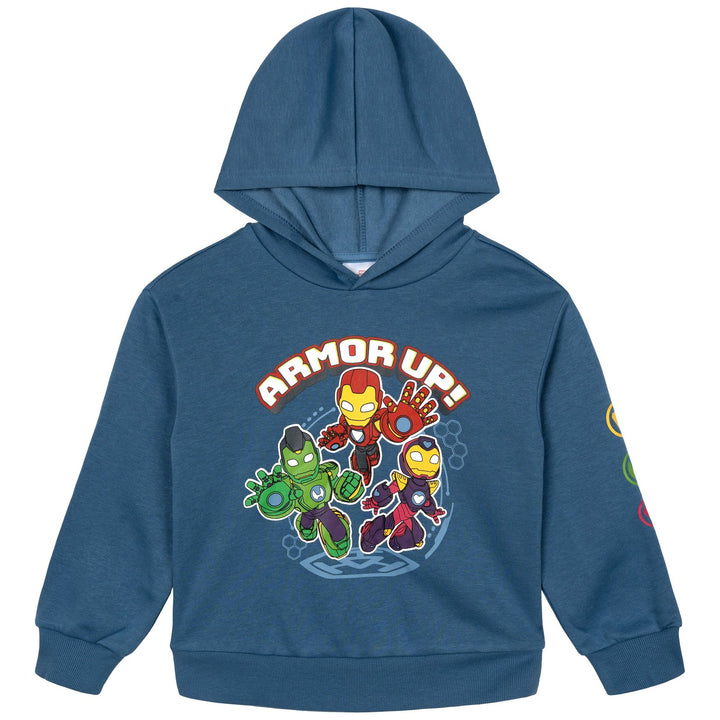 Marvel Iron Man and His Awesome Friends 2-Piece Hoodie and Pants Set Royal Blue