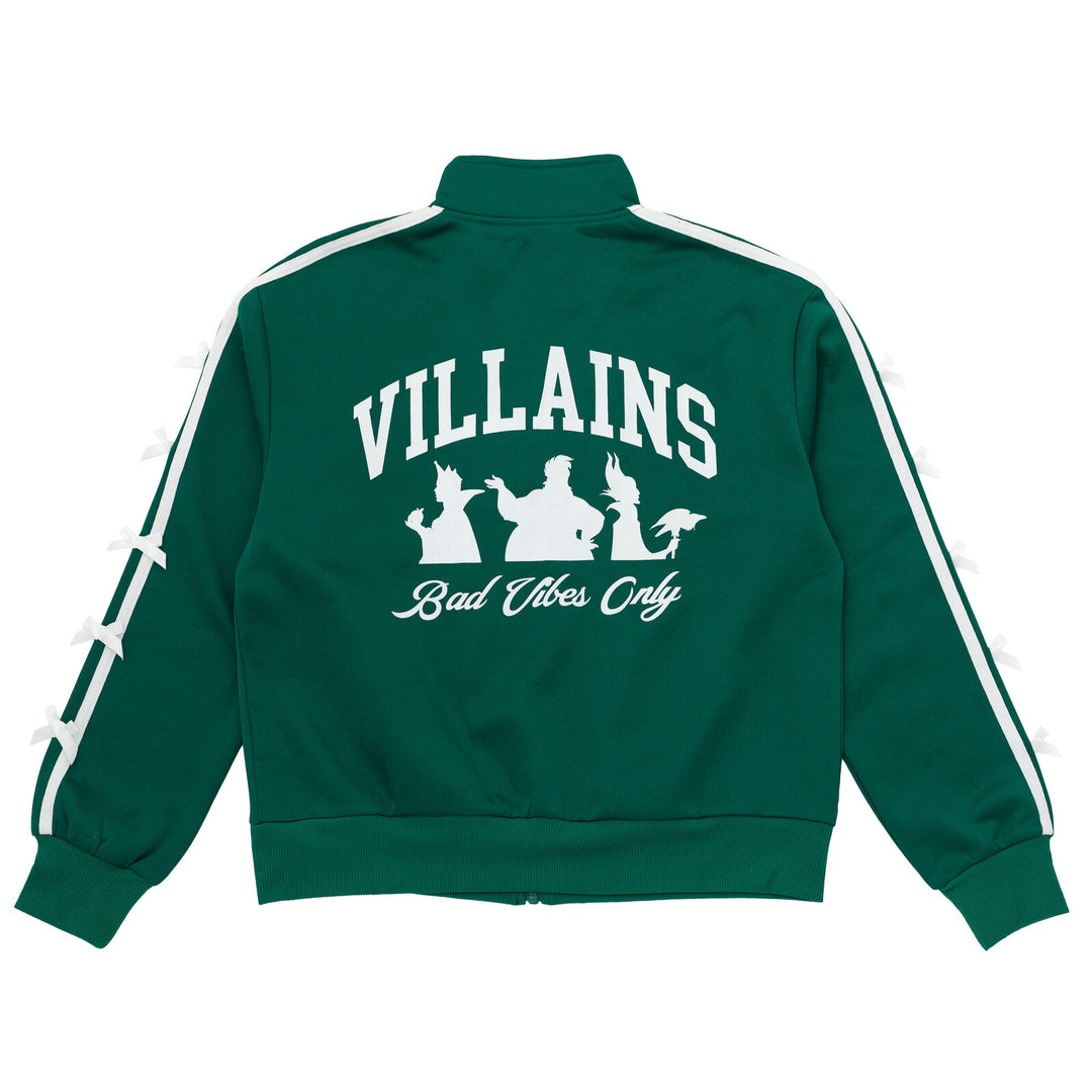 Disney Villains Women's Athletic Zip-Up Track Jacket Green