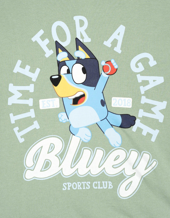 Bluey Boys' 2-Piece Fleece Sweatshirt and Pants Set Seafoam Bingo