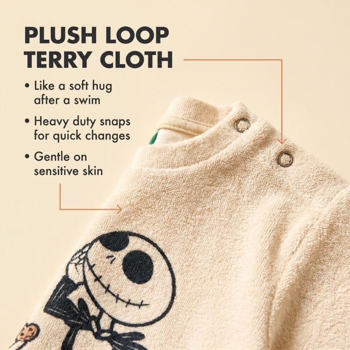 Nightmare Before Christmas Baby Boys' 3-Piece T-Shirt and Shorts Set with Bucket Hat Jack Zero Cream