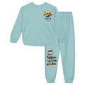 Hot Wheels Boys' Fleece 2-Piece Sweatshirt and Pants Set Seafoam