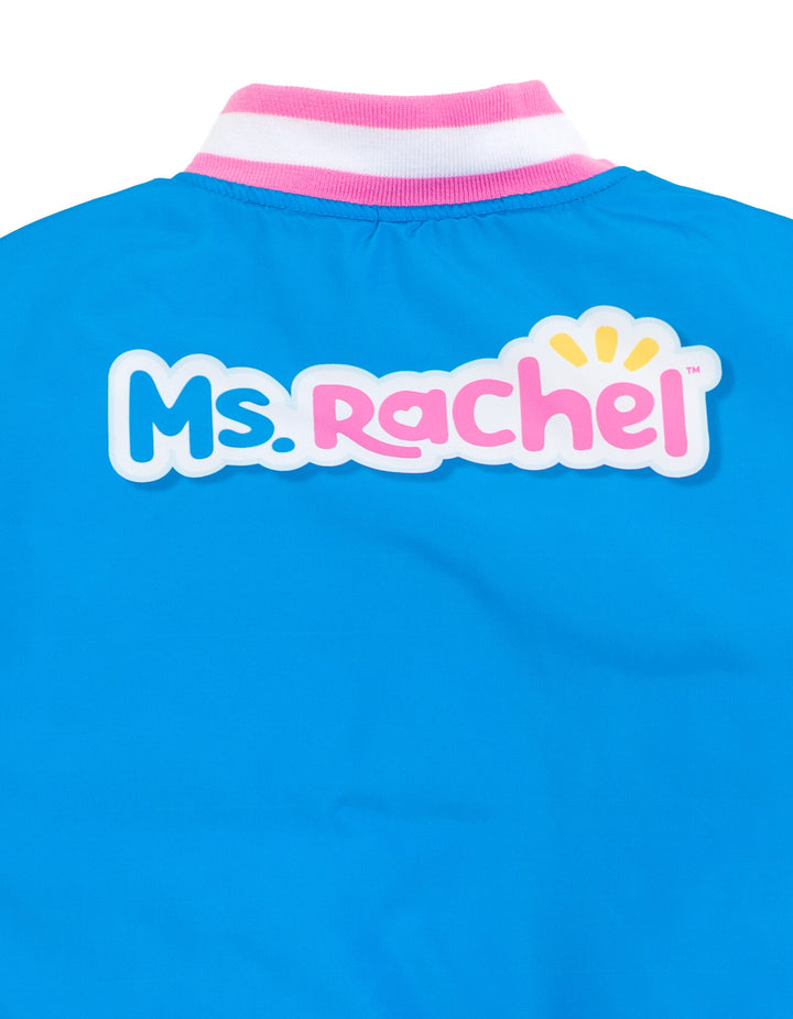 Ms. Rachel Girls' Varsity Bomber Jacket Ms Herbie Blue