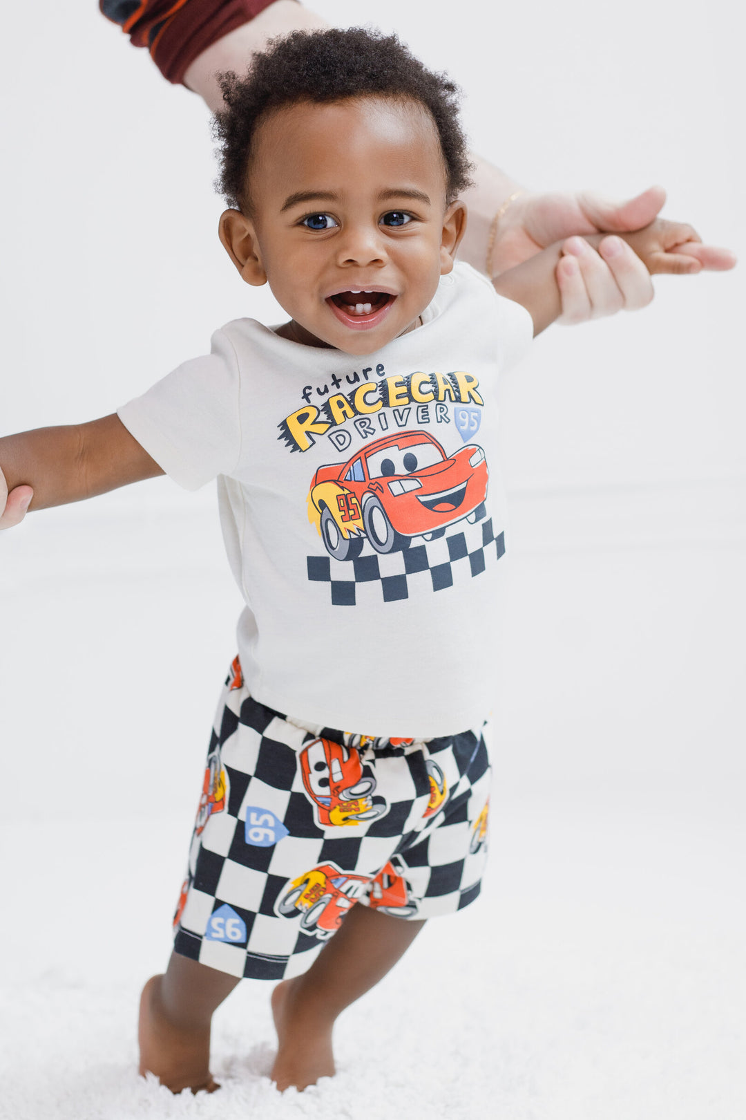 Cars Lightning McQueen Boys' White Black