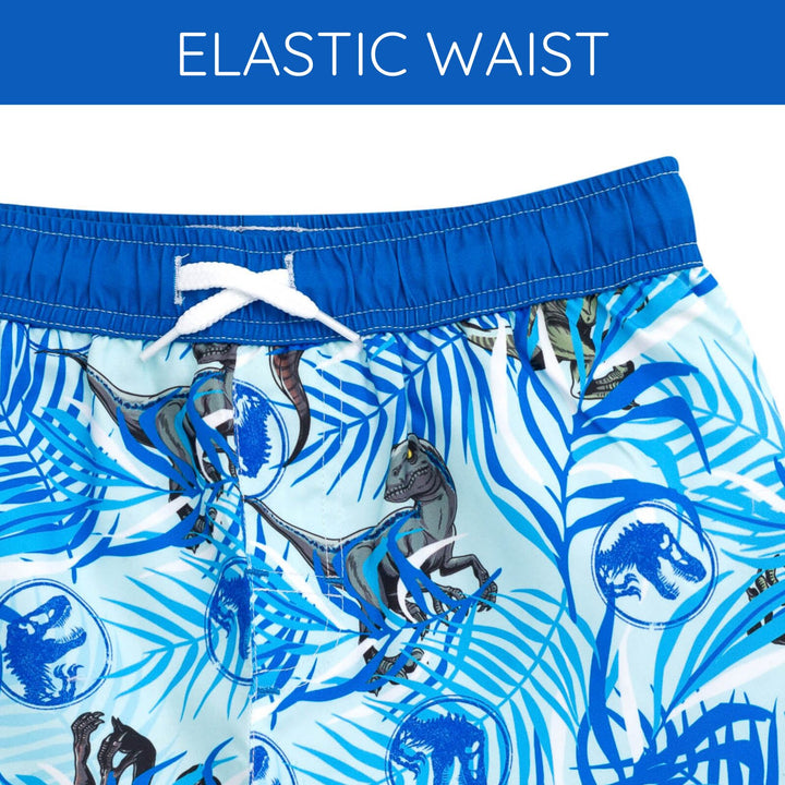 Jurassic World Jurassic Park T-Rex 2-Piece Rash Guard and Swim Trunks Set Raptor