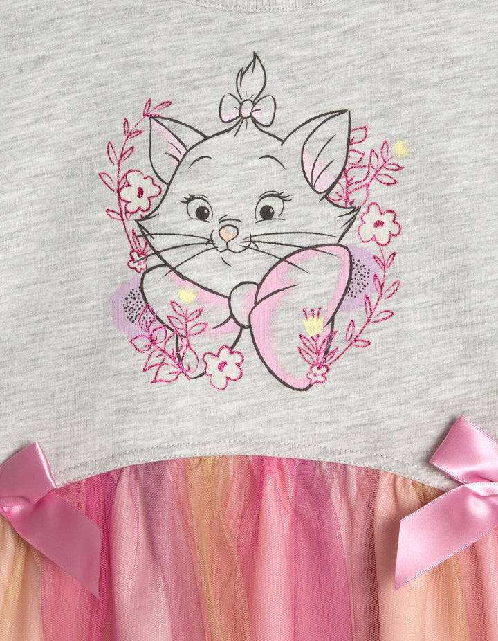 Disney The Aristocats Marie Girls' Tutu Dress Grey Pink