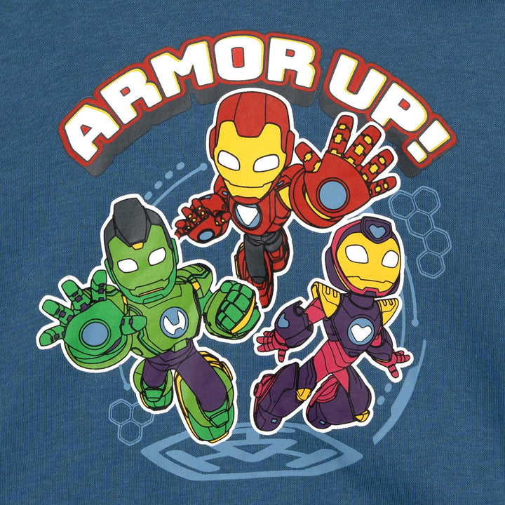 Marvel Iron Man and His Awesome Friends 2-Piece Hoodie and Pants Set Royal Blue