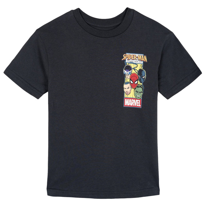 Marvel Spider-Man Boys' 3-Pack Short Sleeve T-Shirts Navy Grey