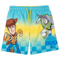 Disney Toy Story Boys' Quick Dry Microfiber Swim Trunks Woody Buzz Yellow Blue
