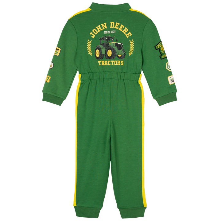 John Deere Boys' Cosplay One Piece Coverall Green Yellow