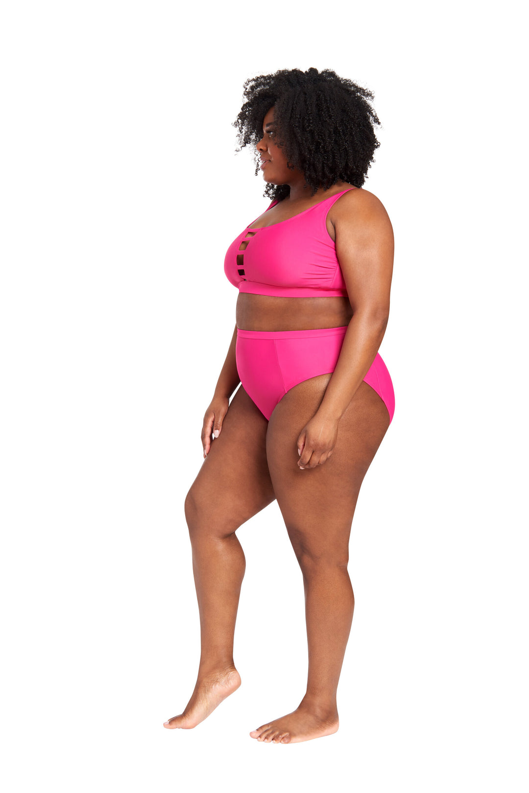 LYSA Women's Swimwear Bikini Top Vibrant Pink