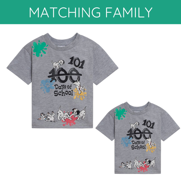 101 Dalmatians Men's Short Sleeve T-Shirt Dalmatian Light Gray