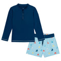 Dreamwave Boys' Swimwear 2-Piece Rash Guard and Swim Trunks Set UPF 50+