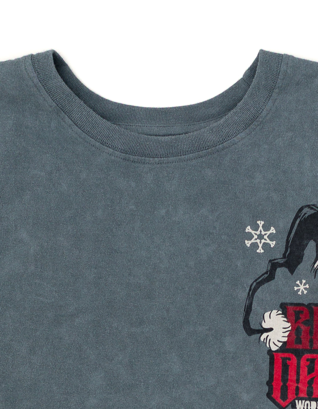 Nightmare Before Christmas Jack Skellington Men's T-Shirt Charcoal Wash
