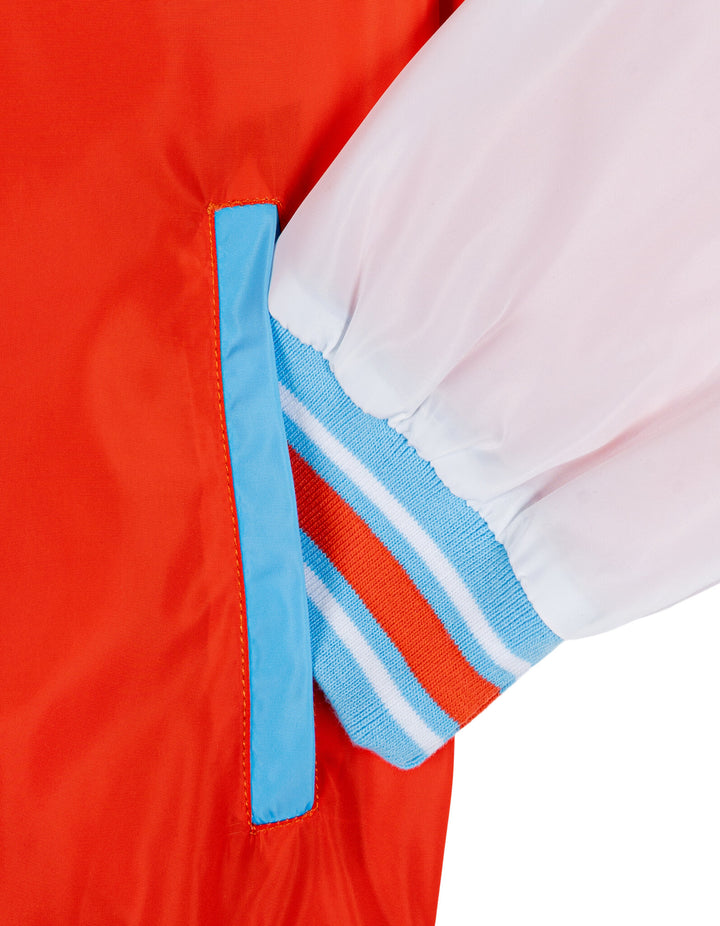Paw Patrol Boys' Varsity Bomber Jacket Red White