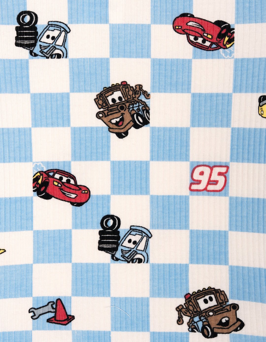Cars Baby Boys' Bodysuit Pants and Bib Set McQueen Mater Blue