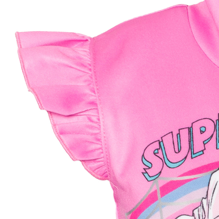 Marvel Ghost-Spider Girls' Cosplay Hooded Tutu Dress Ghost Pink