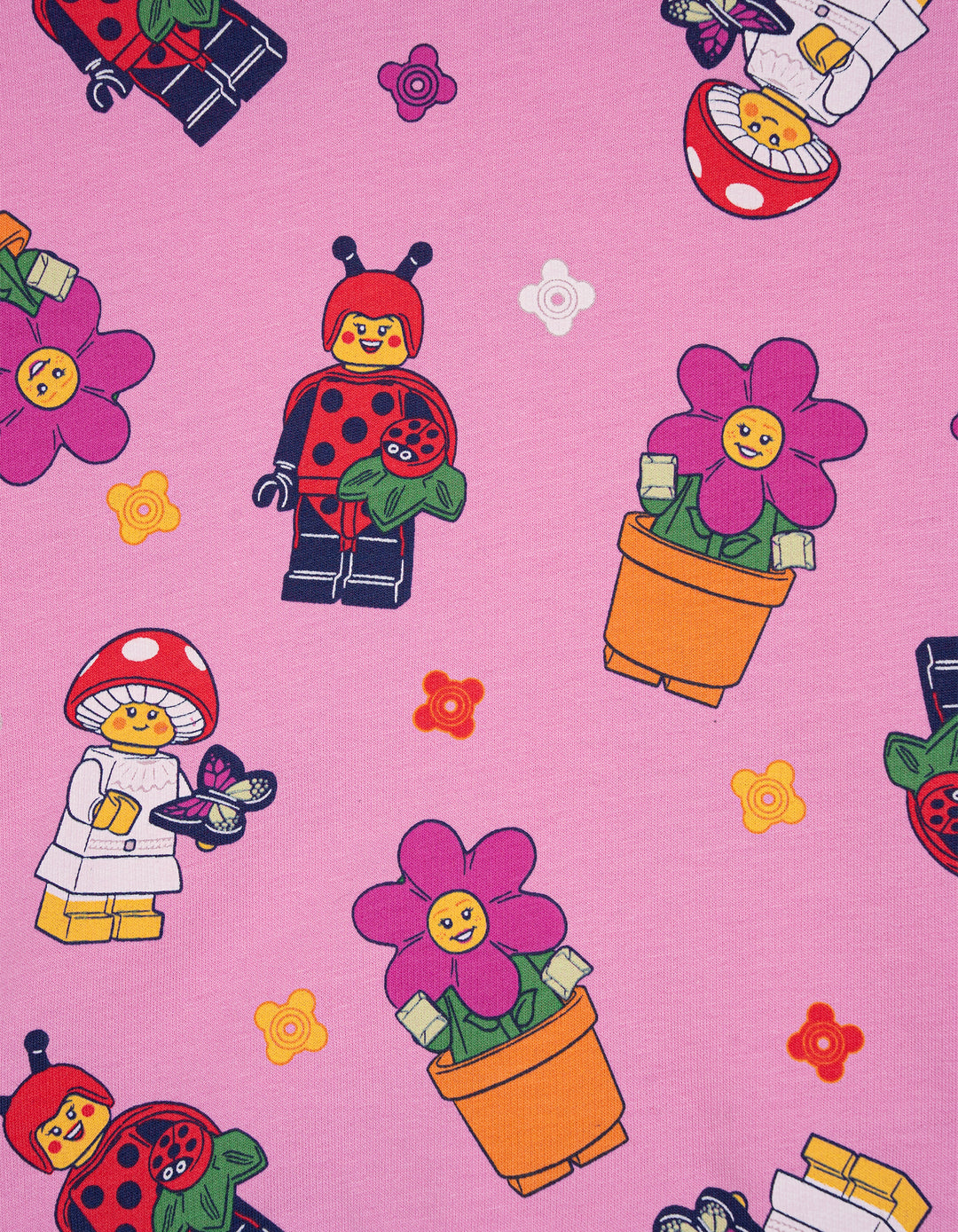 LEGO Girls' 2-Piece Sweatshirt and Dolphin Shorts Set Blossom Pink