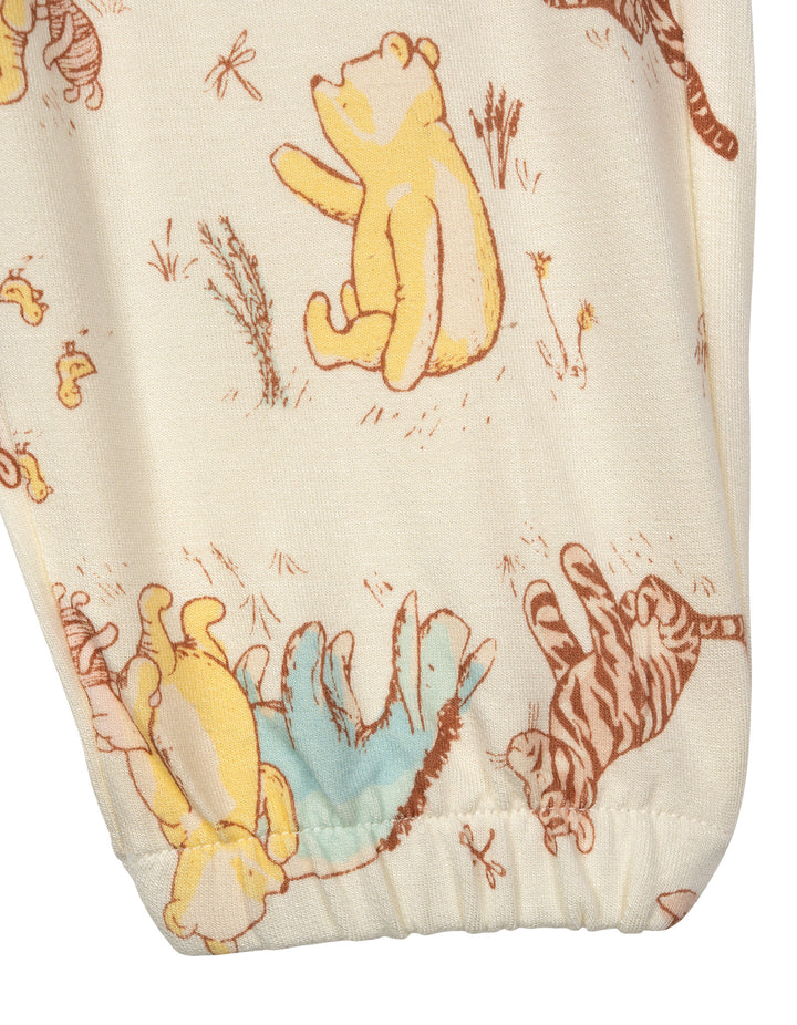 Disney Winnie the Pooh Girls' 2-Piece Sweatshirt and Joggers Set Ivory