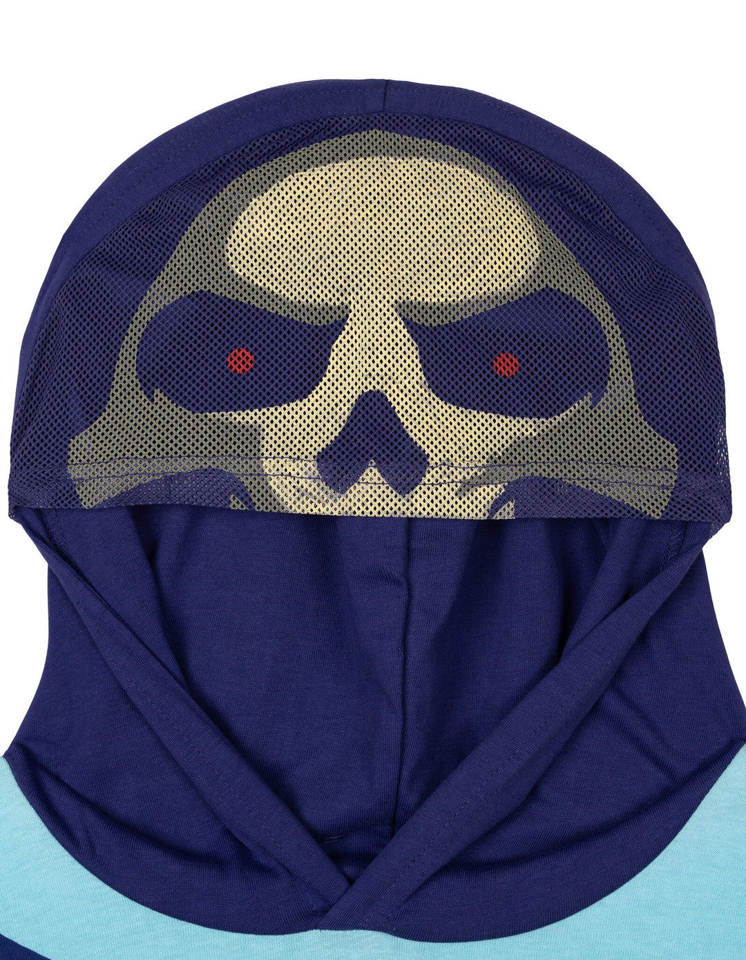 Masters of the Universe Skeletor Boys' Cosplay Hooded T-Shirt Light Blue