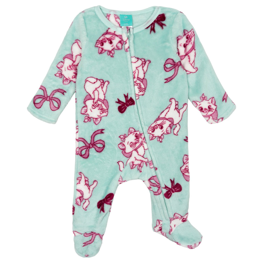 Disney Classics Baby Girls' Fleece Footed Sleep N Play Mint Green Marie