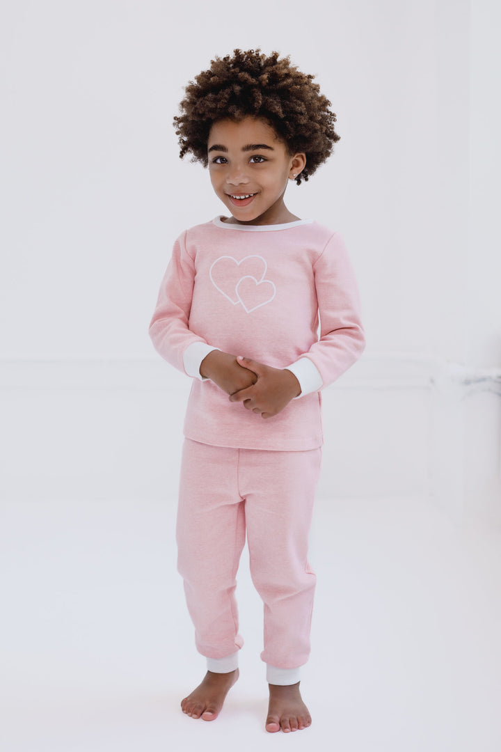Cozeeme Girls' 2-Piece Tee and Pants Set Sweetheart Pink
