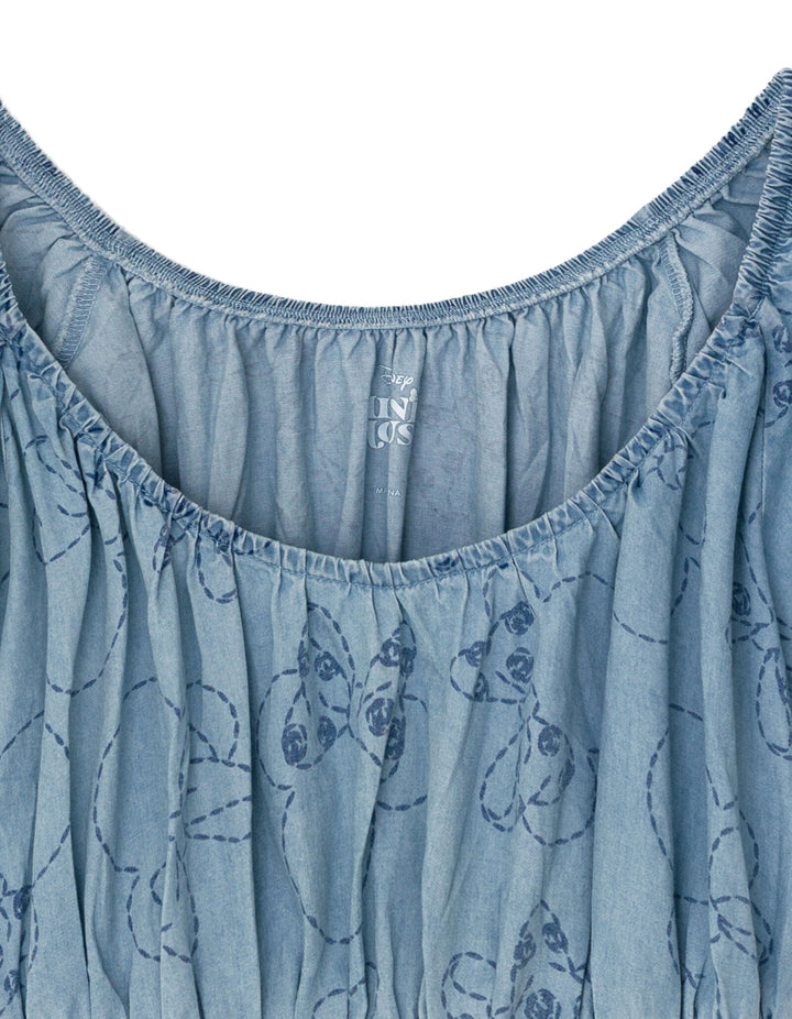 Minnie Mouse Women's Denim Dress Silver Blue