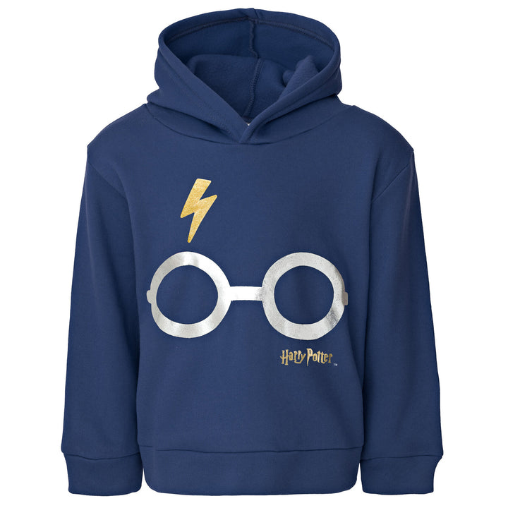 Harry Potter Boys' Fleece Pullover Hoodie Navy Blue