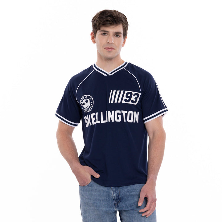 Nightmare Before Christmas Jack Skellington Men's Soccer Jersey Navy