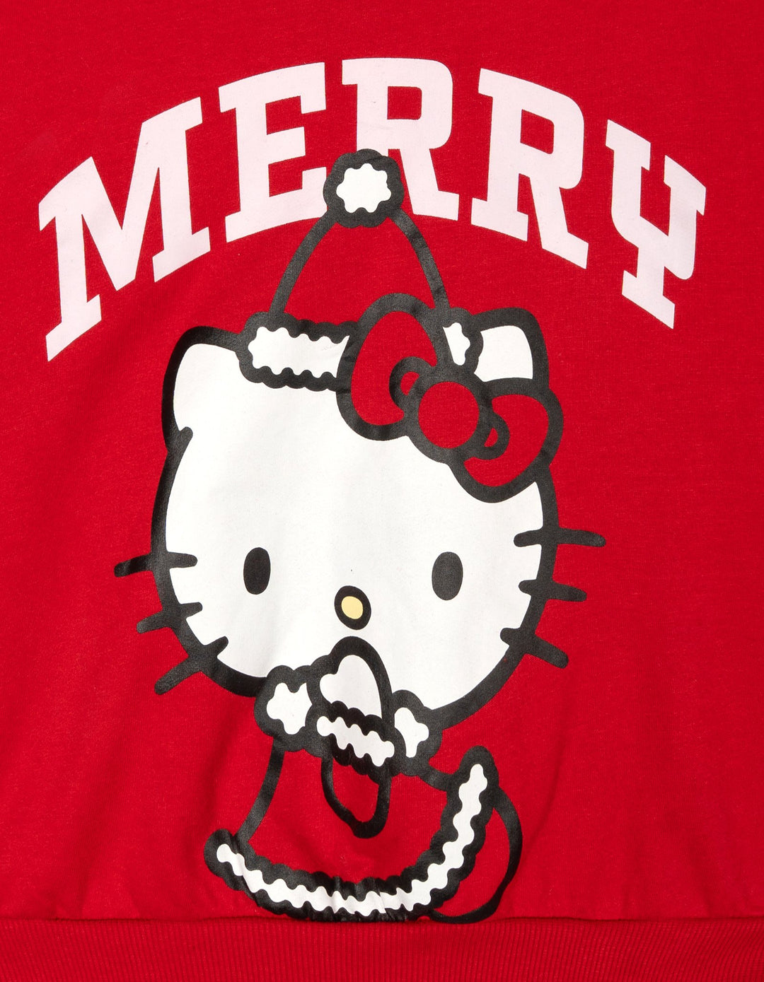 Hello Kitty Girls' 2-Piece Sweatshirt and Tulle Skirt Set Pink Red