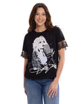 Dolly Parton Women's Short Sleeve T-Shirt Washed Black