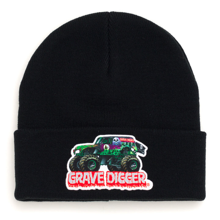 Monster Jam Grave Digger Boys' Beanie Black