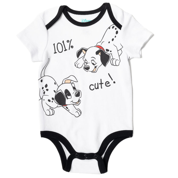 Disney 101 Dalmatians Patch Baby Bodysuit Pants and Hat Set White Dalmatian
