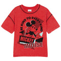 Disney Mickey Mouse Girls' Short Sleeve T-Shirt Red Be Kind