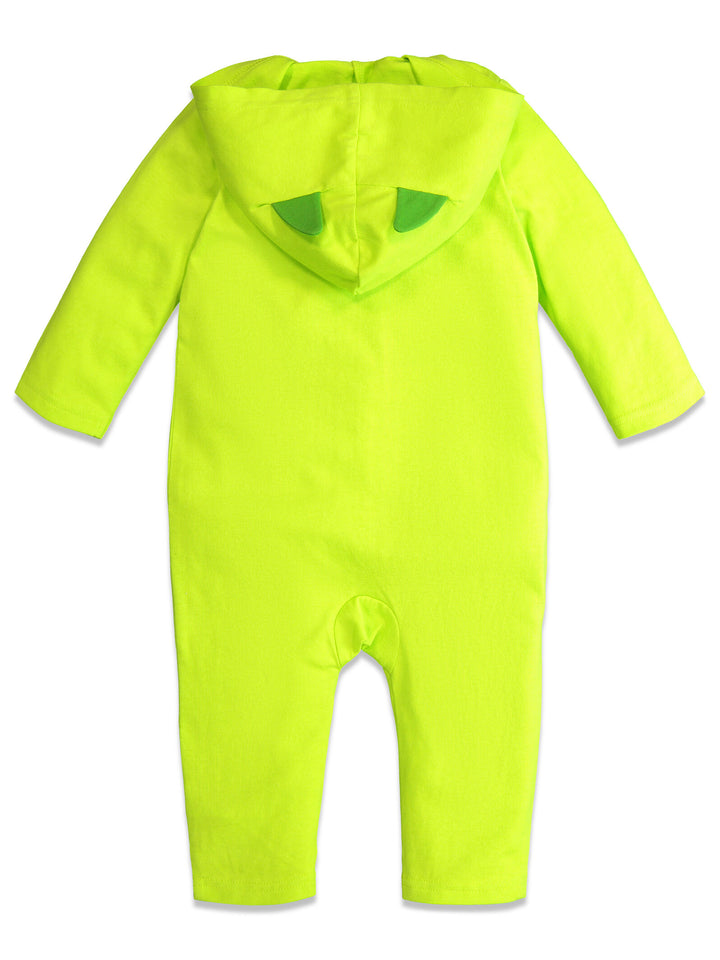 Monsters Inc. Matching Family Cosplay Hooded One Piece Mike Lime Green