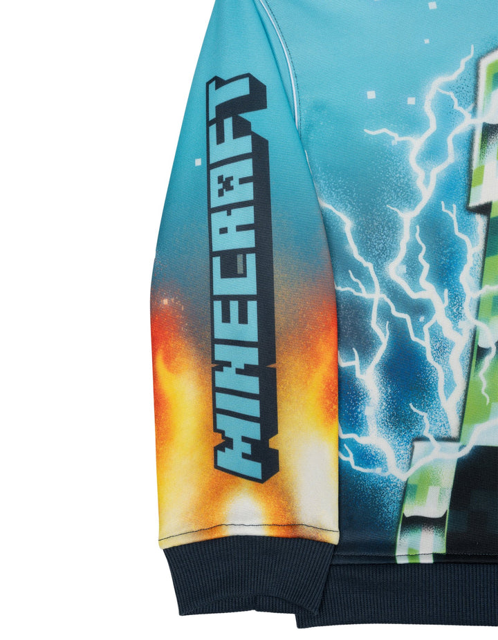 Minecraft Boys' 2-Piece Fleece Sweatshirt and Joggers Set Navy