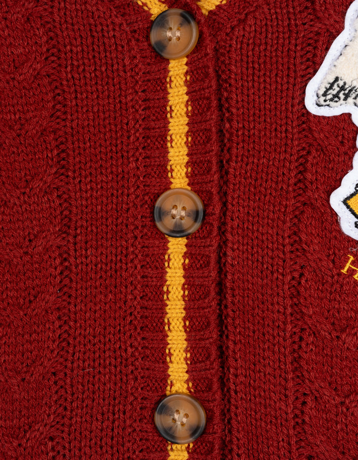 Harry Potter Hedwig Girls' Cardigan Sweater Maroon