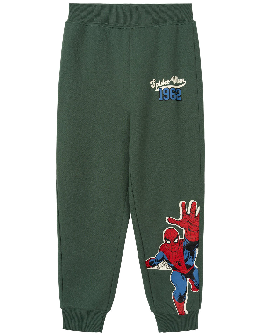 Marvel Comics Boys' Fleece 2-Piece Sweatshirt and Pants Set Spider Man Green