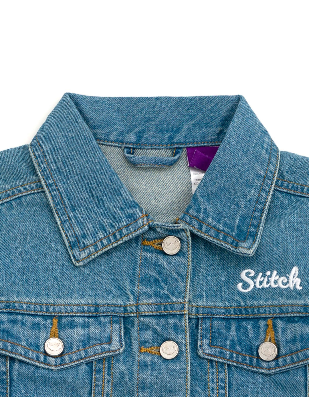 Lilo & Stitch Girls' Denim Jacket Angel Blue