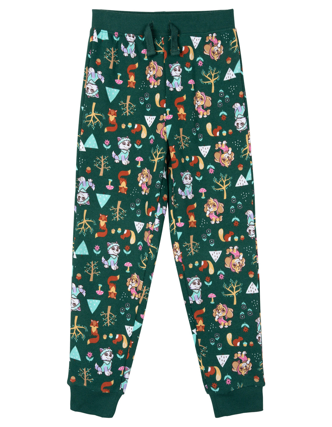 Paw Patrol Girls' Fleece Sweatshirt and Pants Set Skye Everest Green