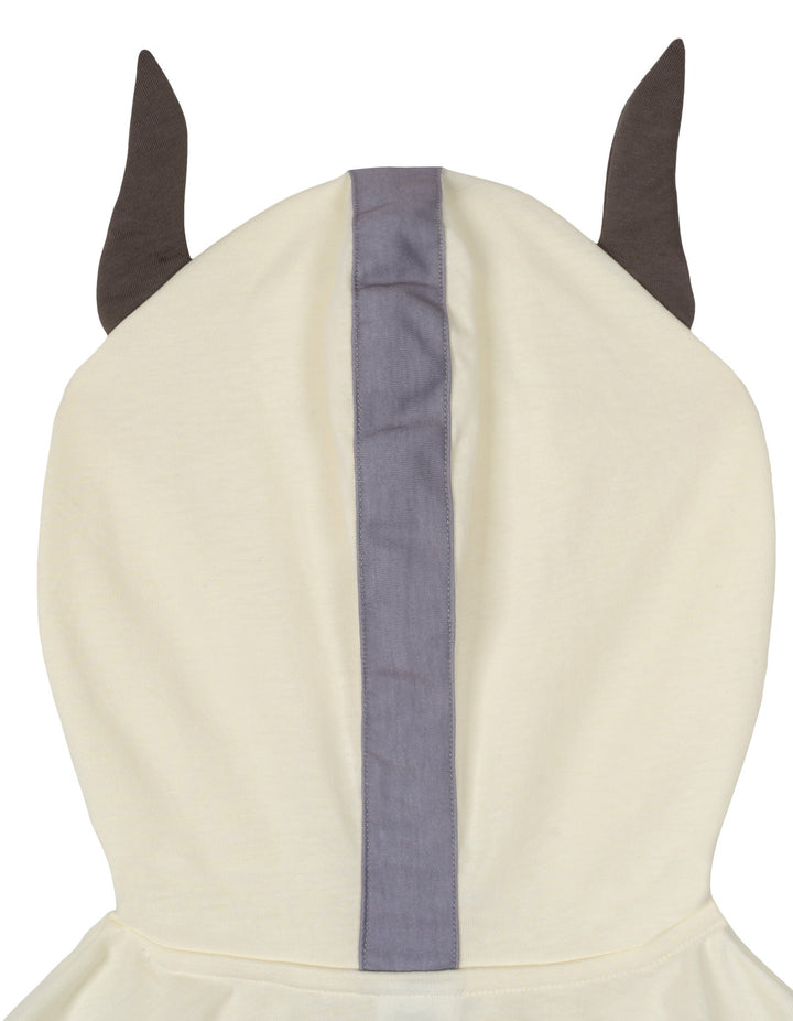 Avatar The Last Airbender Appa Men's Cosplay Hooded T-Shirt Beige