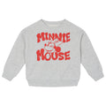 Minnie Mouse Girls' Fleece Sweatshirt Silver Grey