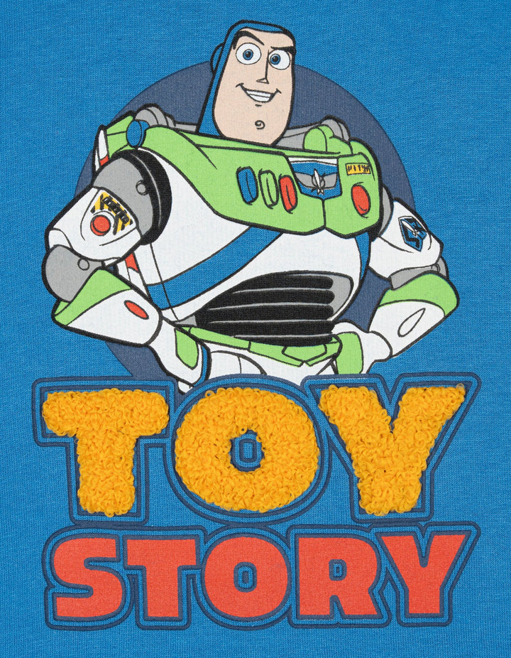 Disney Toy Story Boys' Fleece Sweatshirt and Plush Pants Set Blue Navy
