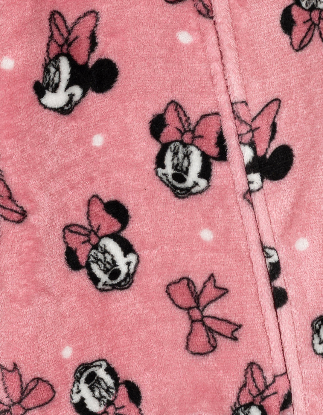 Minnie Mouse Baby Girls' Fleece Footed Sleep N Play Pink