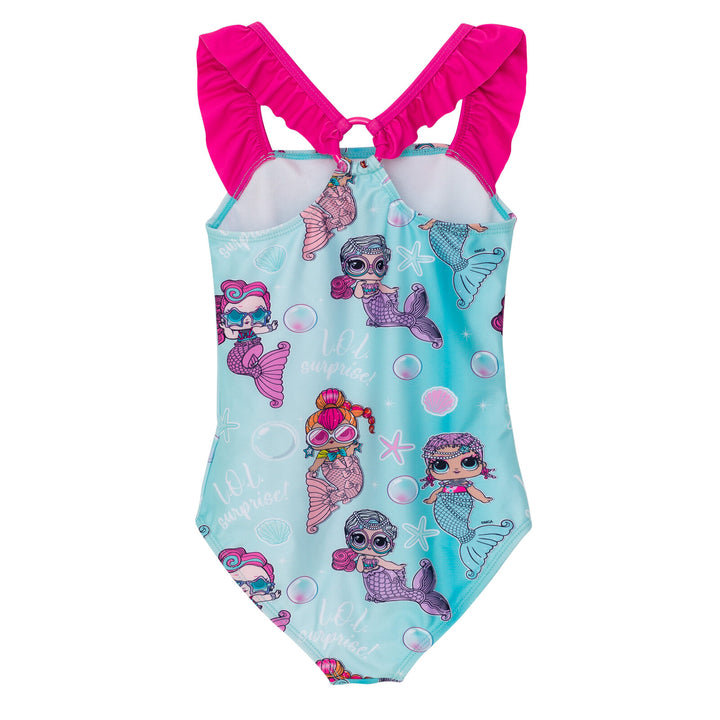 L.O.L. Surprise! Girls' One Piece Swimwear Aqua Ombre
