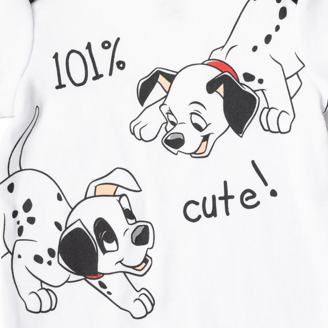 Disney 101 Dalmatians Patch Baby Bodysuit Pants and Hat Set White Dalmatian