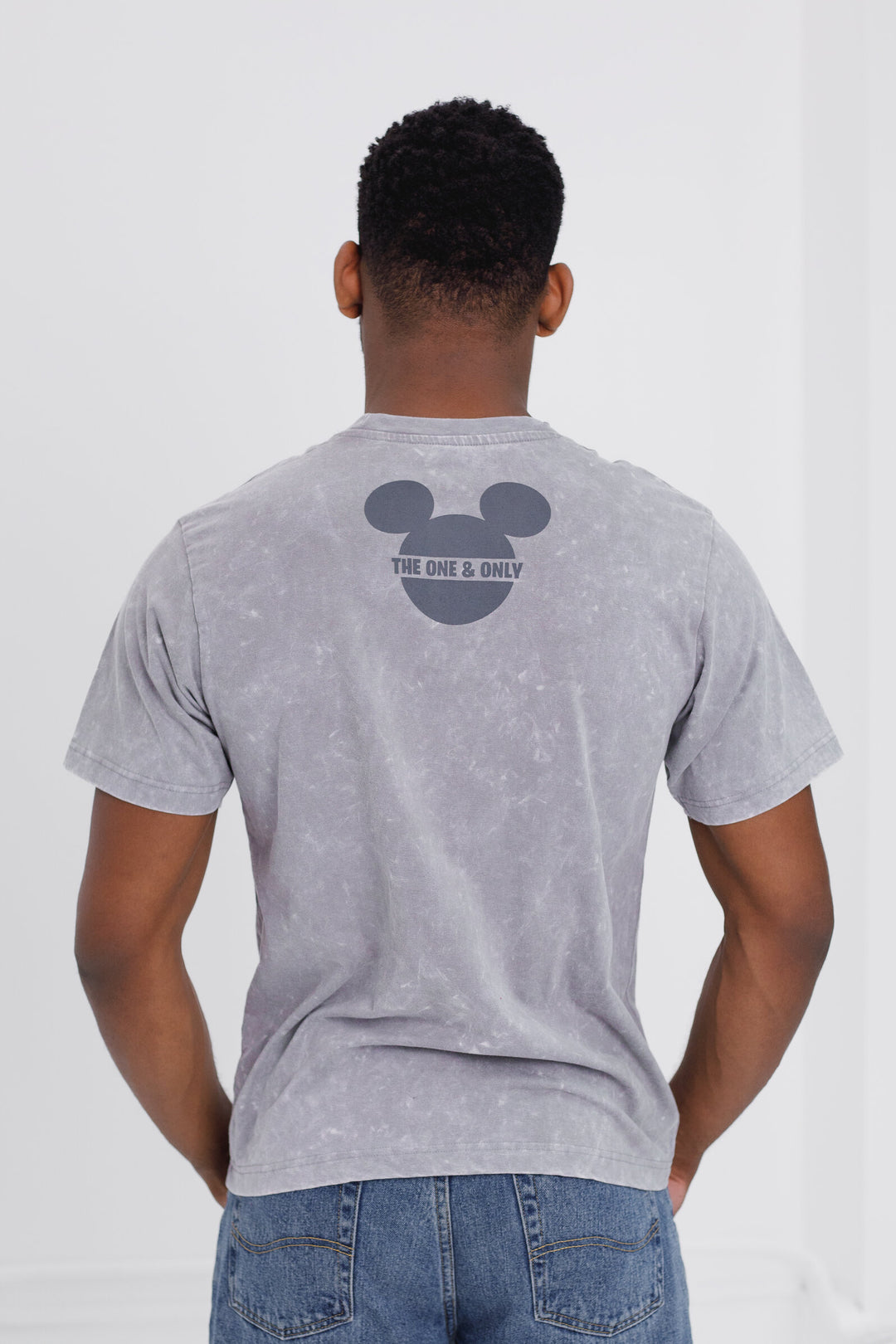 Disney Mickey Mouse Men's Father's Day T-Shirt Mineral Grey