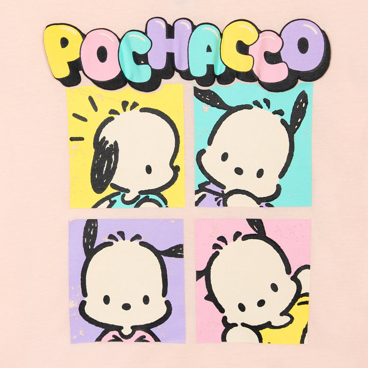 Hello Kitty Pochacco Girls' Short Sleeve T-Shirt Pink