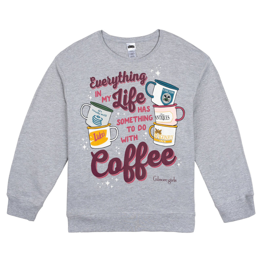 Gilmore Girls Women's Fleece Crewneck Sweatshirt Athletic Heather Gray